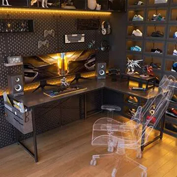 ODK L Shaped Desk - Modern Corner Desk for Home Office