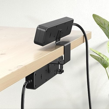 Power Up with 2 in 1 Desktop Clamp Power Strip