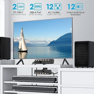 Power Up with 2 in 1 Desktop Clamp Power Strip