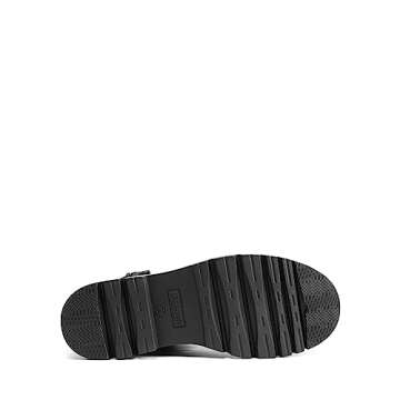 DREAM PAIRS Women's Sdab2208w Fashion Platform Combat Boots Lace Up Lug Sole Goth Ankle Booties Shoes, Size 8, Black