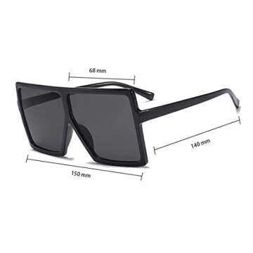 Trendy JUSLINK Oversized Square Sunglasses for Women