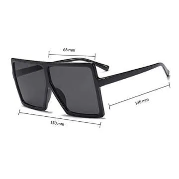Trendy JUSLINK Oversized Square Sunglasses for Women