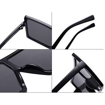 Trendy JUSLINK Oversized Square Sunglasses for Women