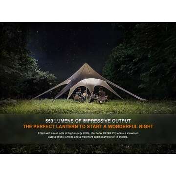 Fenix CL26R Pro Camping Lantern - 650 Lumens USB-C Rechargeable