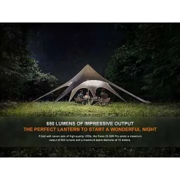 Fenix CL26R Pro Camping Lantern - 650 Lumens USB-C Rechargeable