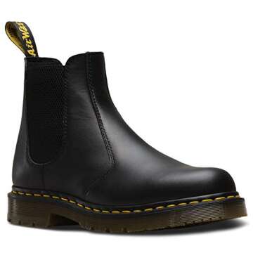 Dr. Martens, Unisex 2976 Slip Resistant Service Boots, Black, 9 US Men/10 US Women