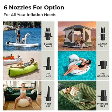 Portable ACACIA Paddle Board Electric Air Pump