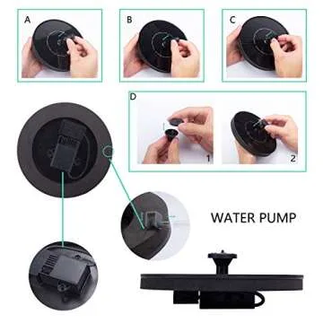 Solar Fountain for Bird Bath - Eco-Friendly Solar Water Fountain