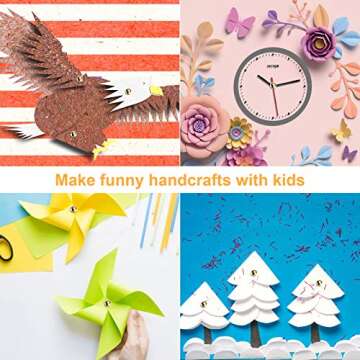 100 PCS Mini Brads - Brass Fasteners for Crafting