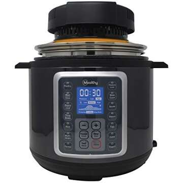 Mealthy CrispLid for Pressure Cooker (NEW): Turn any Pressure Cooker into an Air Fryer & Dehydrator:...