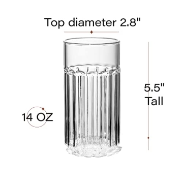 Elegant Mykonos Highball Glasses Set - Durable and Stylish