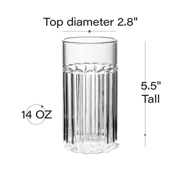 Elegant Mykonos Highball Glasses Set - Durable and Stylish