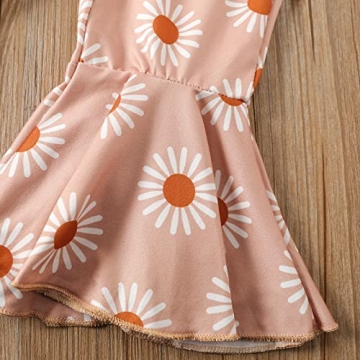 Stylish Kaipiclos Toddler Baby Girl Outfit with Floral Bell Bottoms