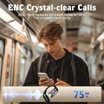 Open Ear Headphones with Ergonomic Design and 40H Playtime