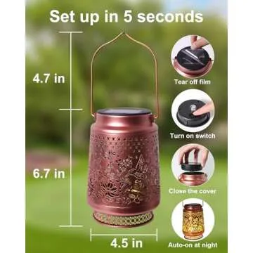 Hummingbird Solar Lanterns for Beautiful Outdoor Decor