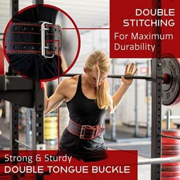 Dark Iron Fitness Black Weight Lifting Belt - Small - Men & Women - All Leather Gym Belts - Weightlifting, Powerlifting, Strength Training, Squat, Deadlift Workout Up to 600 Lbs