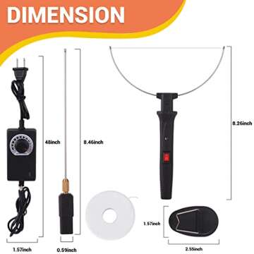 Genround DIY Hot Wire Foam Cutter, Foam Cutter with Temperature Controller Electric Cutting Machine ...