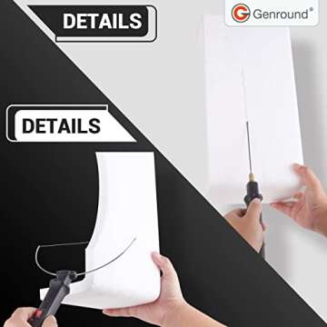 Genround DIY Hot Wire Foam Cutter, Foam Cutter with Temperature Controller Electric Cutting Machine Hot Wire Foam Cutter Foam Cutting Pen Foam Cutting Tools for Polyethylene EVA Foam Carving Crafts