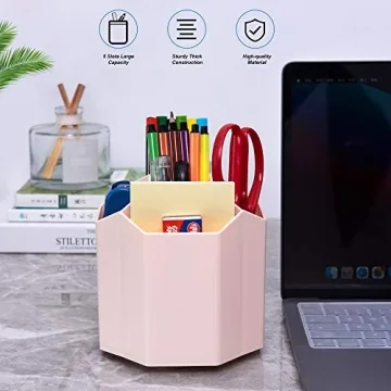 Siveit Desk Pencil Pen Holder for Stylish Desk Organization