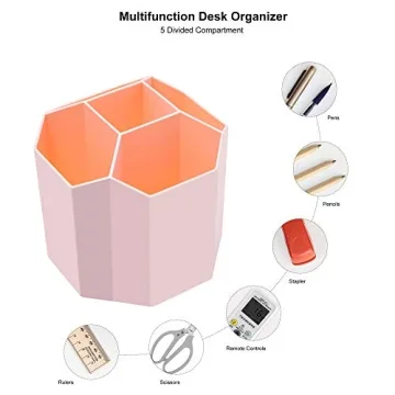 Siveit Desk Pencil Pen Holder for Stylish Desk Organization