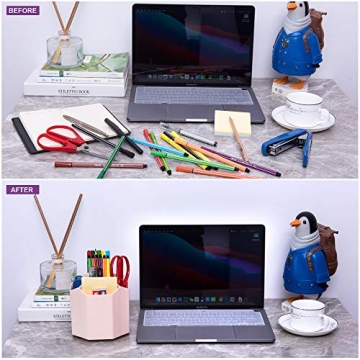Siveit Desk Pencil Pen Holder for Stylish Desk Organization
