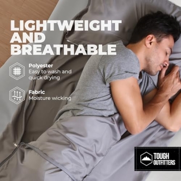 Tough Outdoors Sleeping Bag Liner - Ultimate Travel Comfort