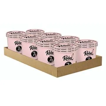 Rebel Ice Cream - Low Carb, Keto - Cookie Dough (8 Count)