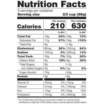 Rebel Ice Cream - Low Carb, Keto - Cookie Dough (8 Count)