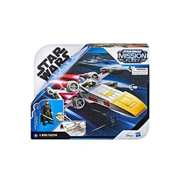 STAR WARS Mission Fleet Stellar Class Luke Skywalker & Grogu X-Wing Jedi Search & Rescue 2.5-Inch-Scale Figure and Vehicle, Ages 4 and Up
