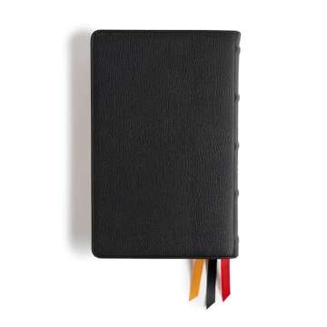 NASB Single-Column Personal Size Bible - Black Premium Goatskin