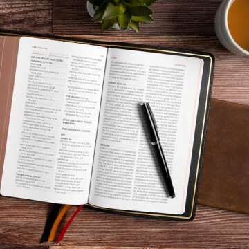 NASB Single-Column Personal Size Bible - Black Goatskin