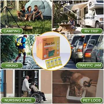 AOKE Portable Toilet Powder - Eco Absorbent Gel for Camping
