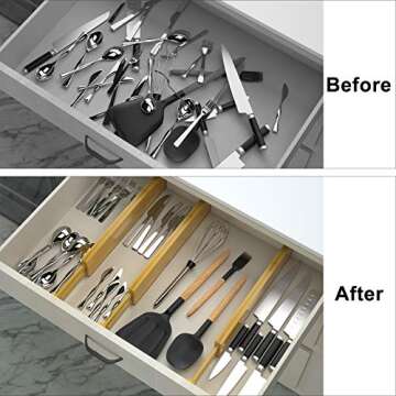 Adjustable Secura Drawer Dividers for Kitchen and Office
