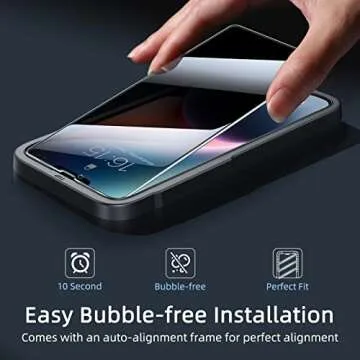 Ruwa Privacy Screen Protector for iPhone 13/14 Ultra HD