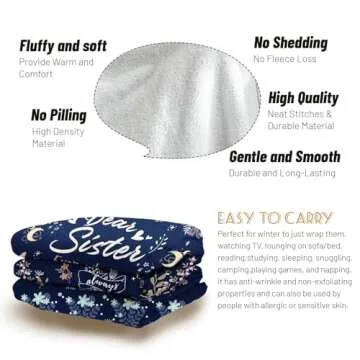 BeneCharm Sister Blanket – Heartwarming Gift for Sisters