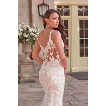 Stunning Mermaid Wedding Dress Customizable Fit for Brides