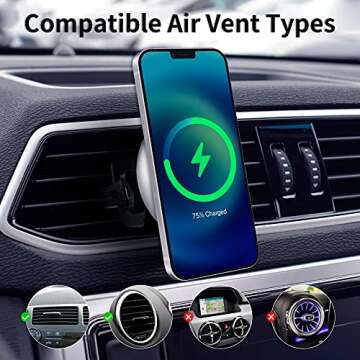 15W Magnetic Wireless Car Charger for iPhone 12 & 13