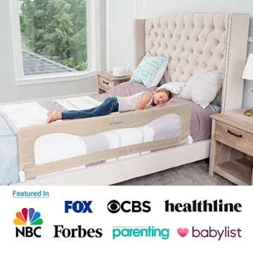 TotCraft Toddler Bed Rails for Safe, Comfortable Sleep