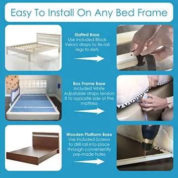 TotCraft Toddler Bed Rails for Safe, Comfortable Sleep