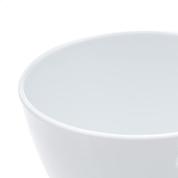 8 oz Round Melamine Bowl Set - 6 White Bowls