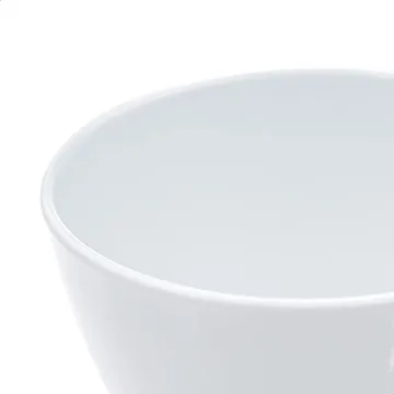 8 oz Round Melamine Bowl Set - 6 White Bowls