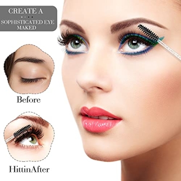300 Pcs Disposable Crystal Mascara Wands for All Beauty Looks