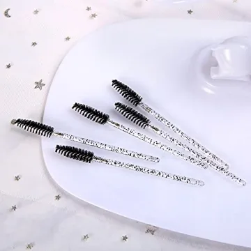 300 Pcs Disposable Crystal Mascara Wands for All Beauty Looks