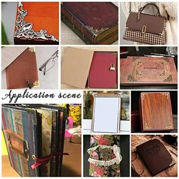 Vintage Book Corner Protectors 150pcs Decorative Iron