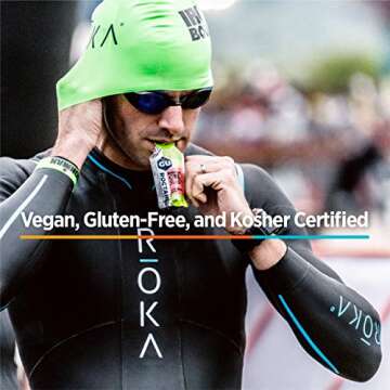 GU Energy Roctane Ultra Endurance Energy Gel, Vegan, Gluten-Free, Kosher, and Dairy-Free On-The-Go Sports Nutrition for Running, Biking, Hiking or Skiing, Assorted Flavors,24-Count