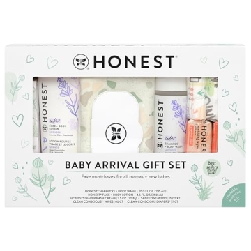 The Honest Company Baby Arrival Gift Set | Newborn Essentials Welcome Box | Diapers, Wipes, Personal...