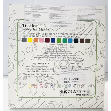 12Pcs Double-Sided Edible Markers for Cake Cookie Decorating