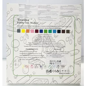 12Pcs Double-Sided Edible Markers for Cake Cookie Decorating