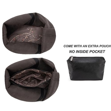 Montana West Black Hobo Bag Stylish Vegan Leather Tote