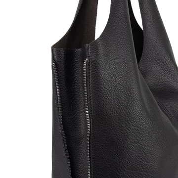 Montana West Black Hobo Bag Stylish Vegan Leather Tote